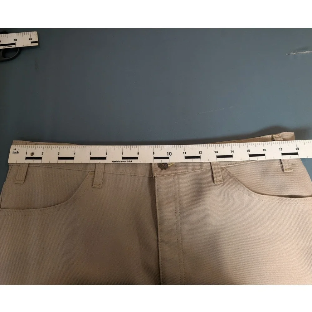 Vintage 70s Levi's Panatela Trousers Mens 34(36x32) Leg Black Tab Talon 42